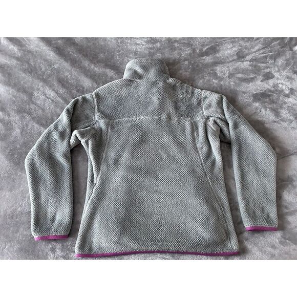 Patagonia Re-Tool Snap-T Womens Medium Fleece Pullover Polartec Thermal Pro Gray - Picture 5 of 7
